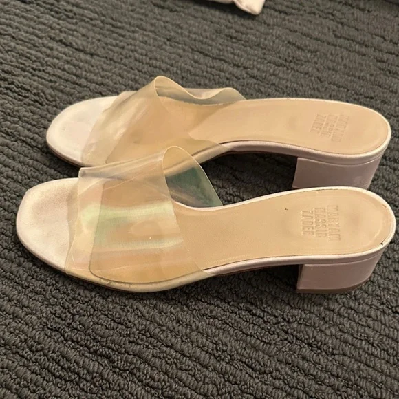 Maryam Nassir Zadeh Transparent and Iridescent Block Heeled Mules - Picture 3 of 5